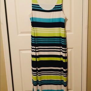 Jessica Howard Multi Striped Lined Maxi Dress XXL